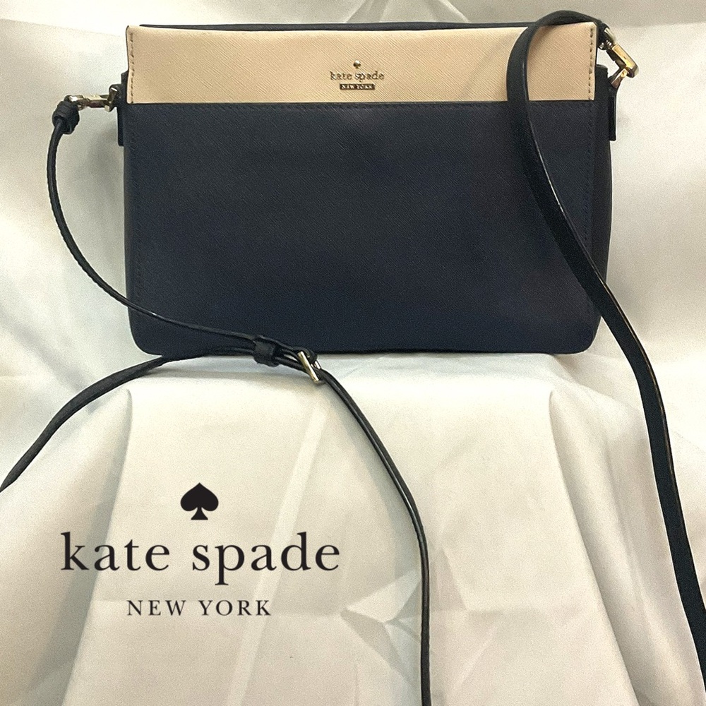 Kate Spade Black and Beige Crossbody Bag